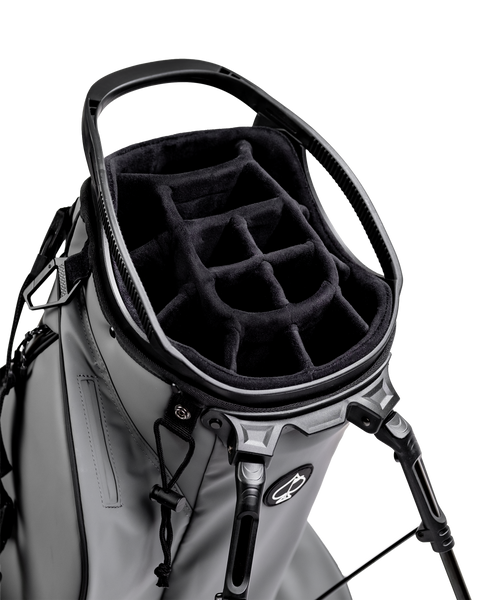 Player Preferred™ Golf Bag in Flat Ash color with 14 slots for clubs, featuring a sleek design and durable fabric.