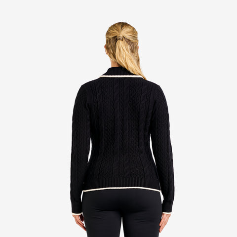 Sima Zip Cardigan Black
