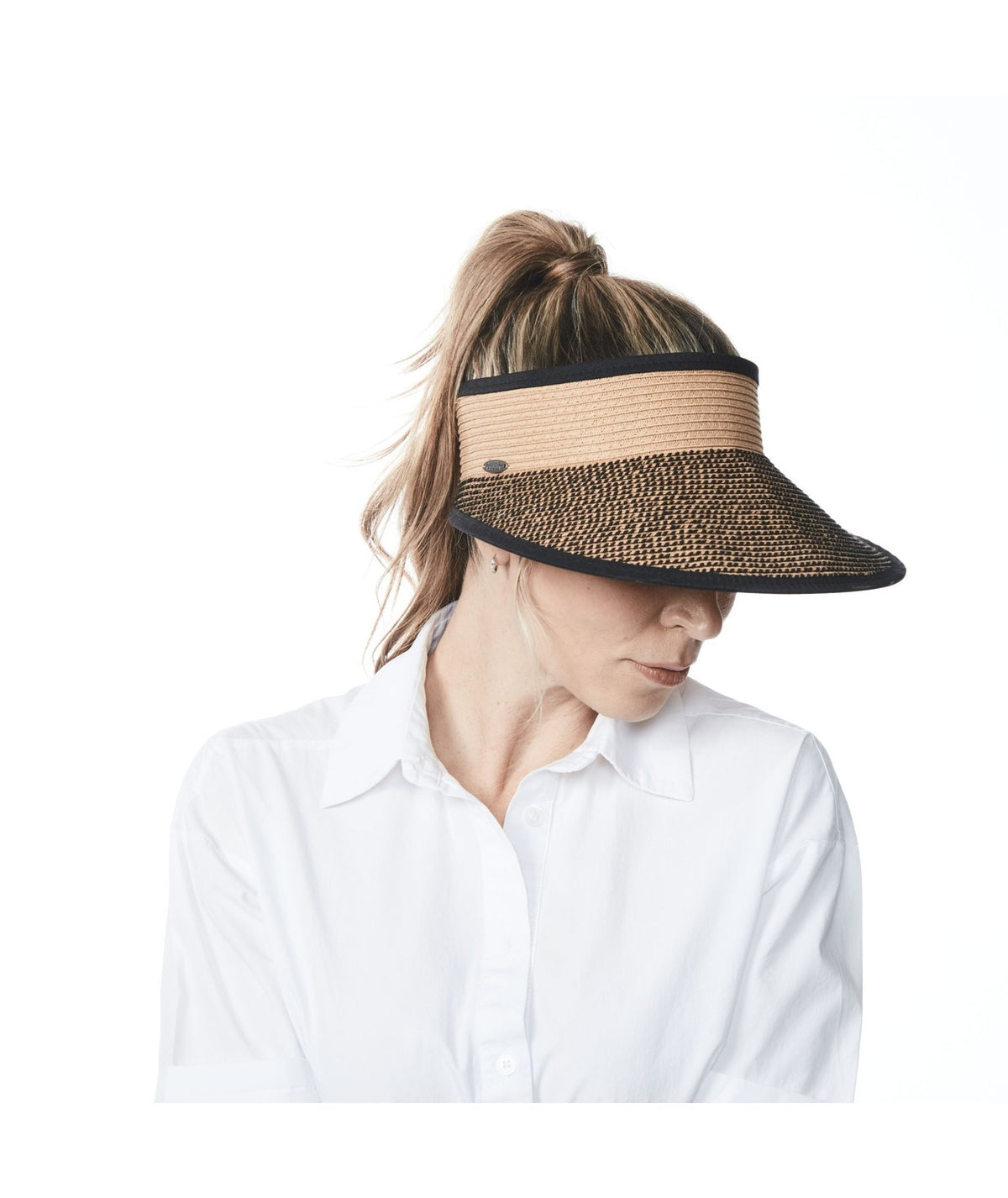 Violet-Large Bi-Color Visor Black