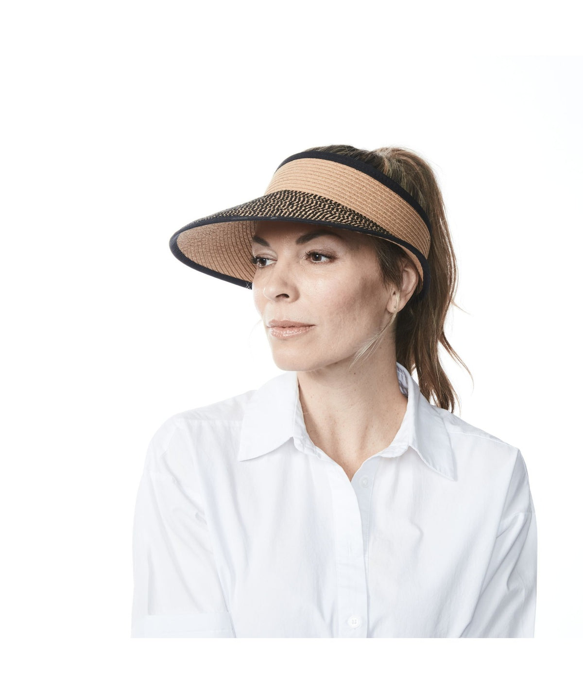 Violet-Large Bi-Color Visor Black