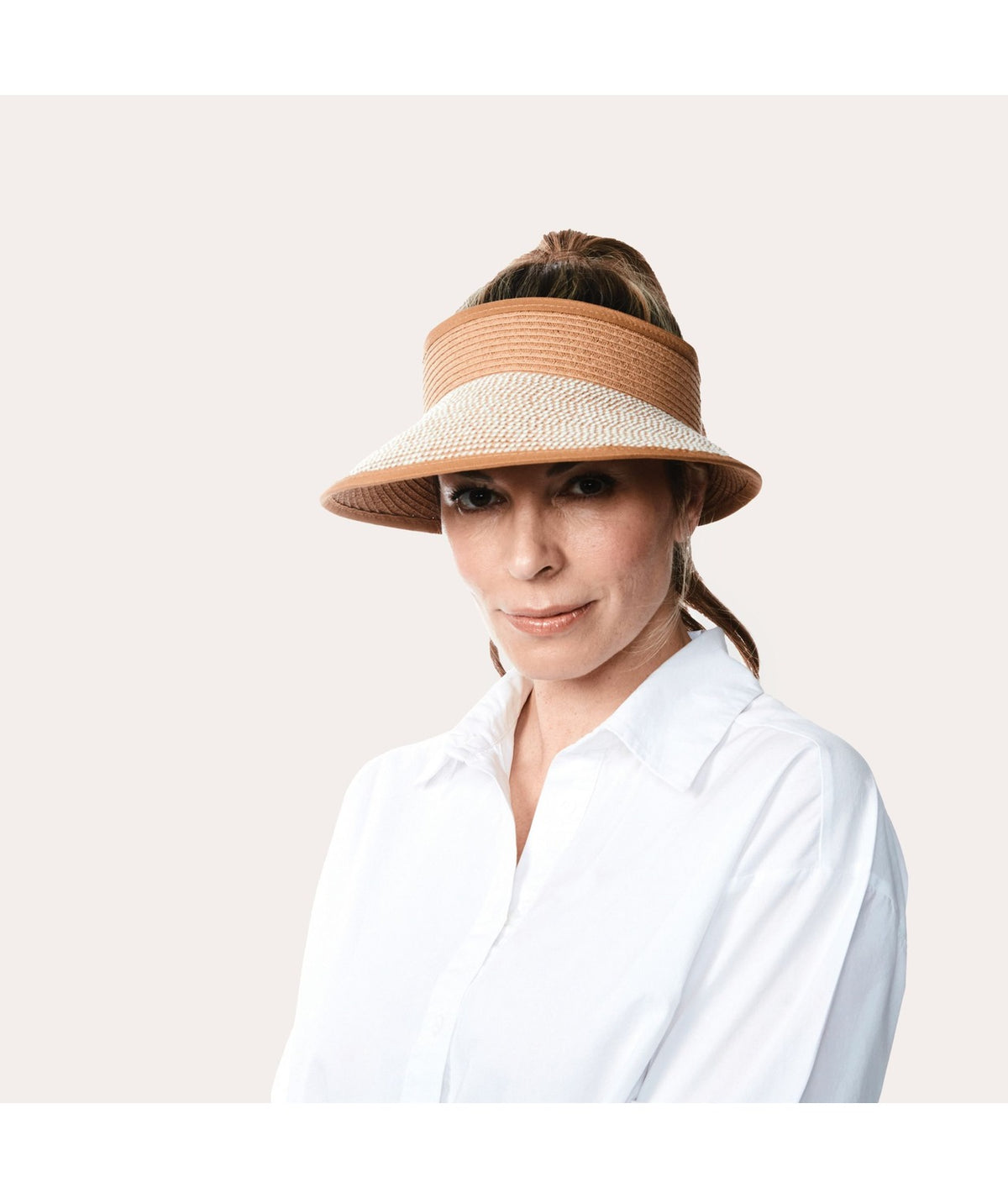 Violet-Large Bi-Color Visor Camel
