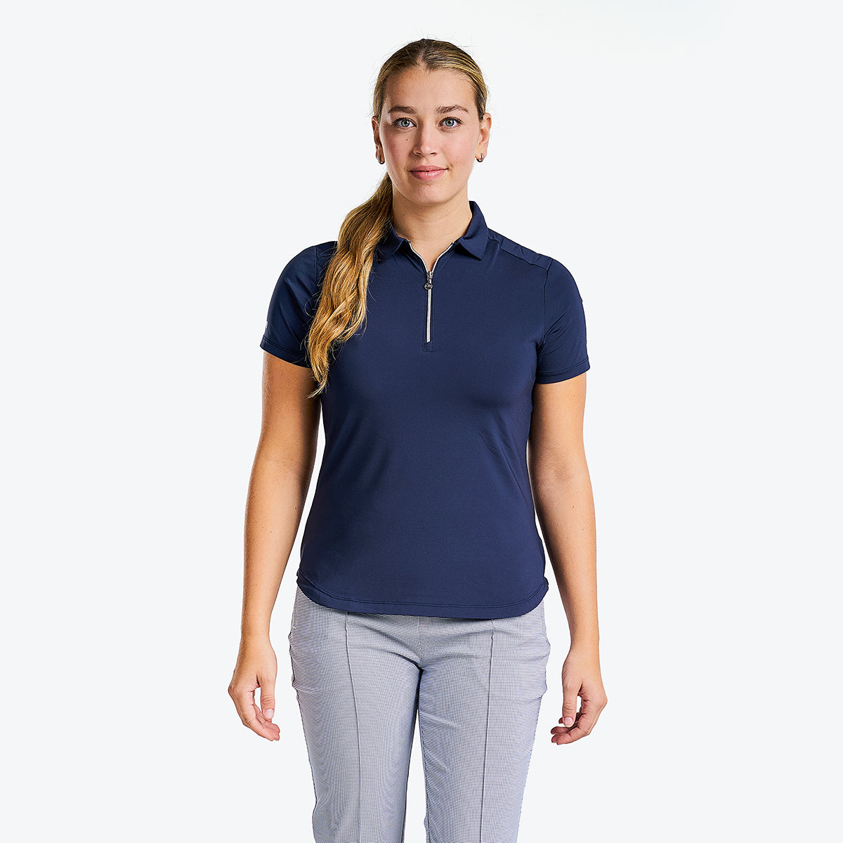 Naila Short Sleeve Polo Navy