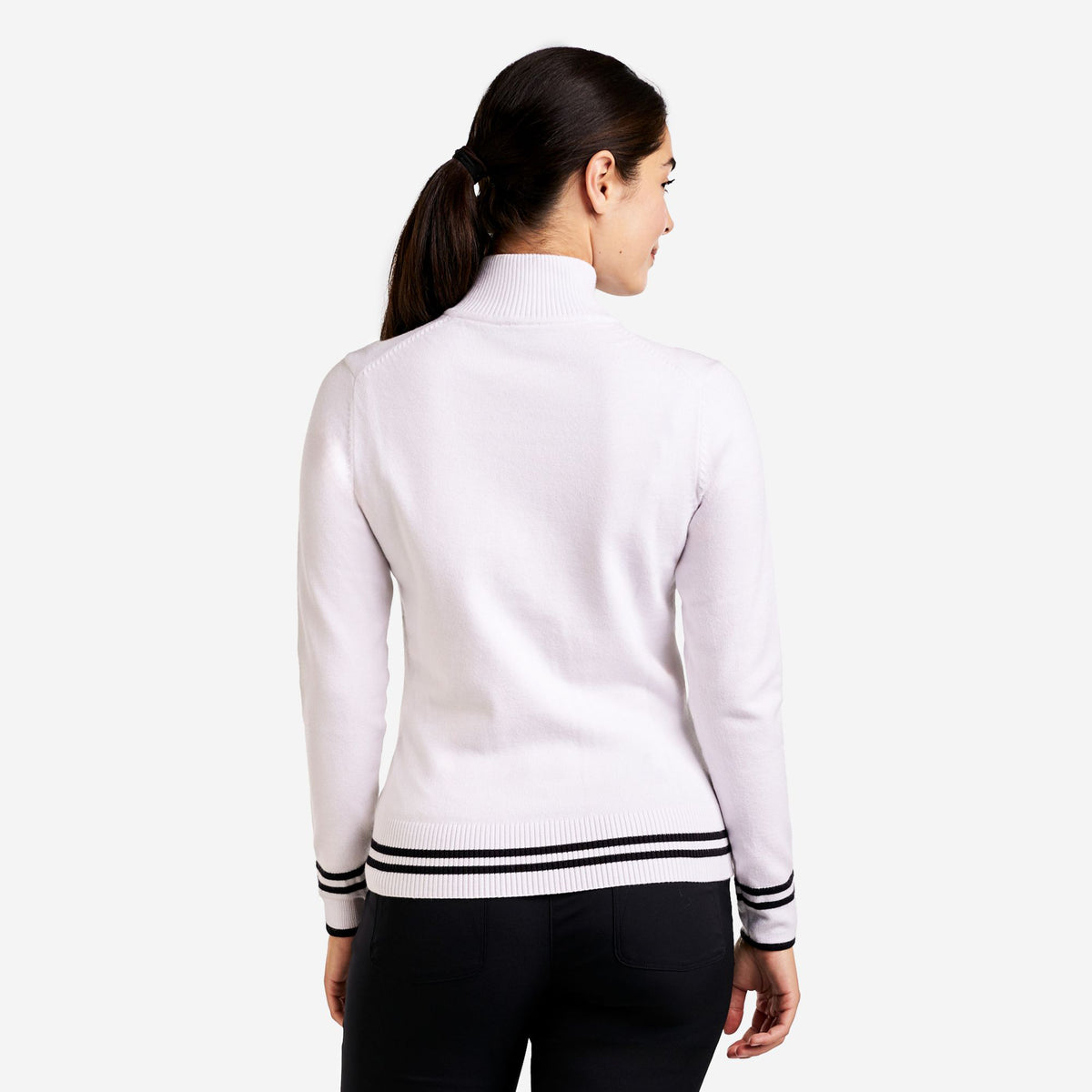 Scarlet Zip Cardigan White