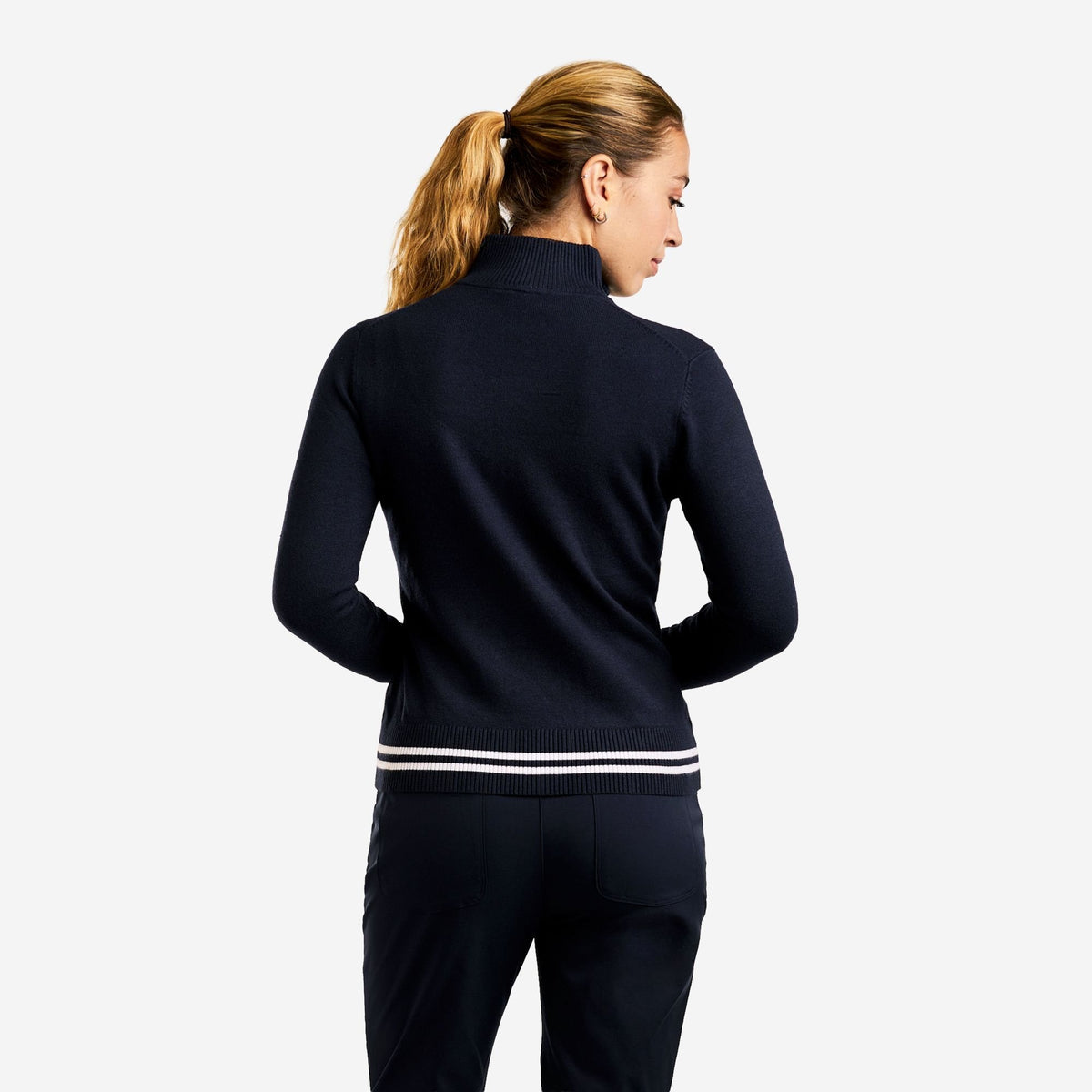 Scarlet Zip Cardigan Navy