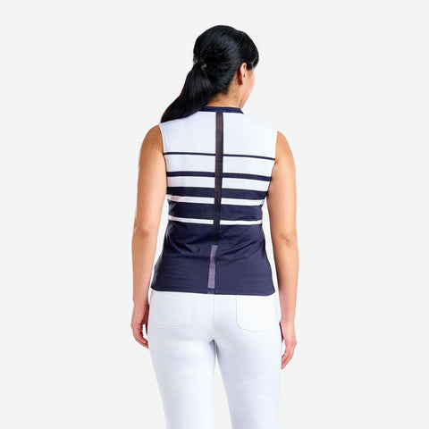 Linnea Mock White Navy