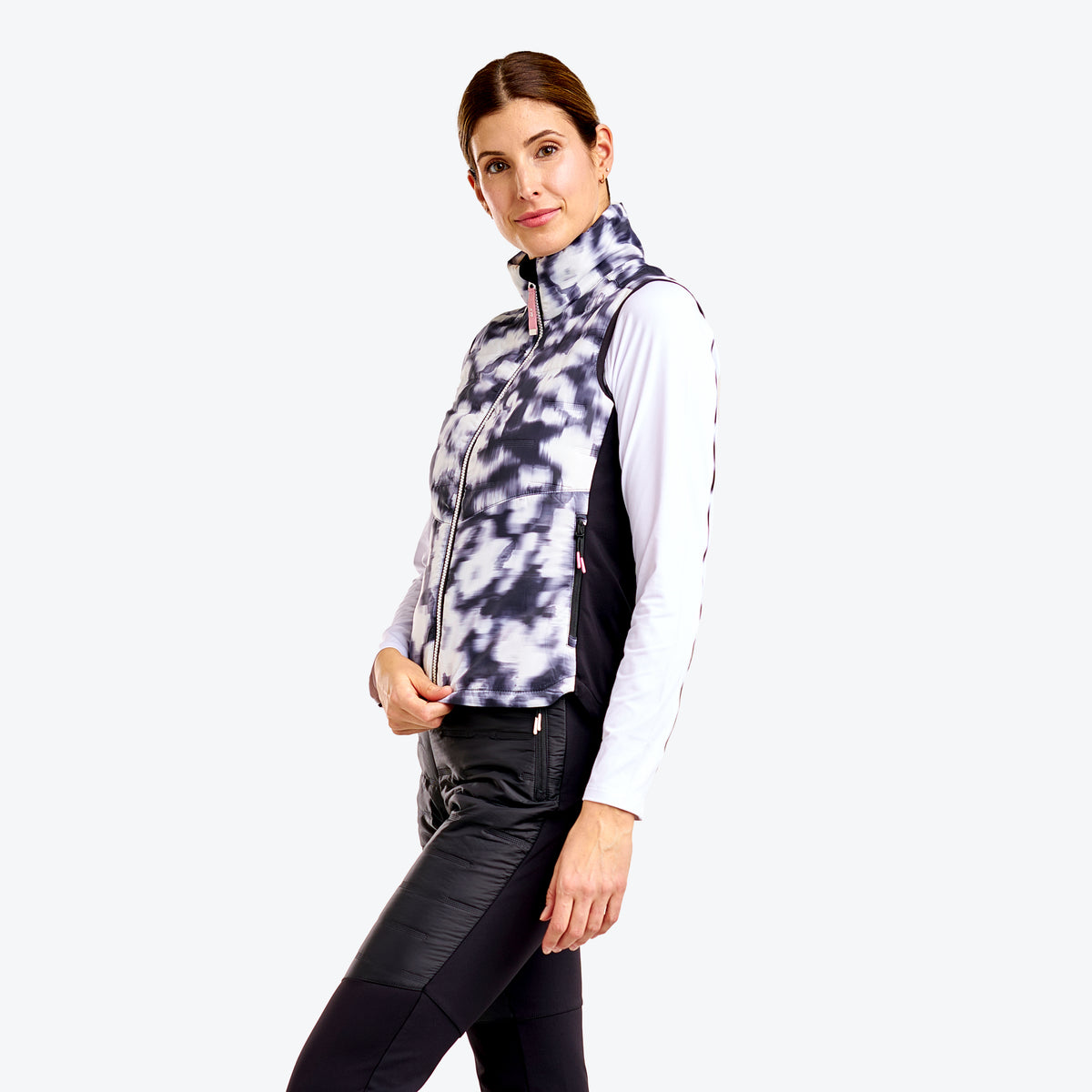 Drew Vest Black White