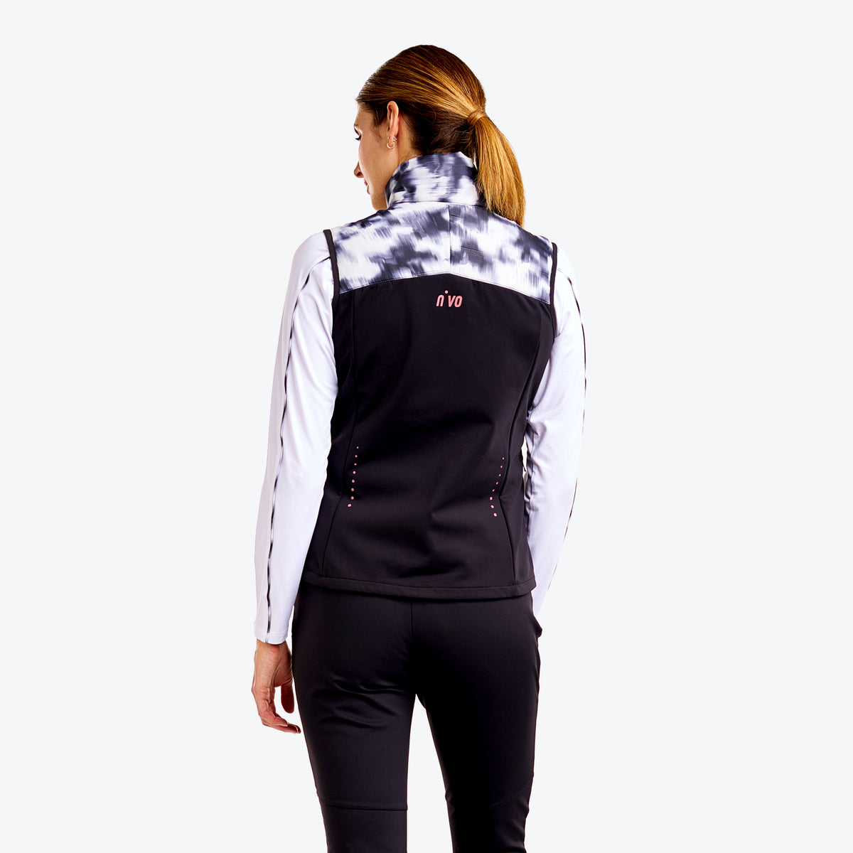 Drew Vest Black White