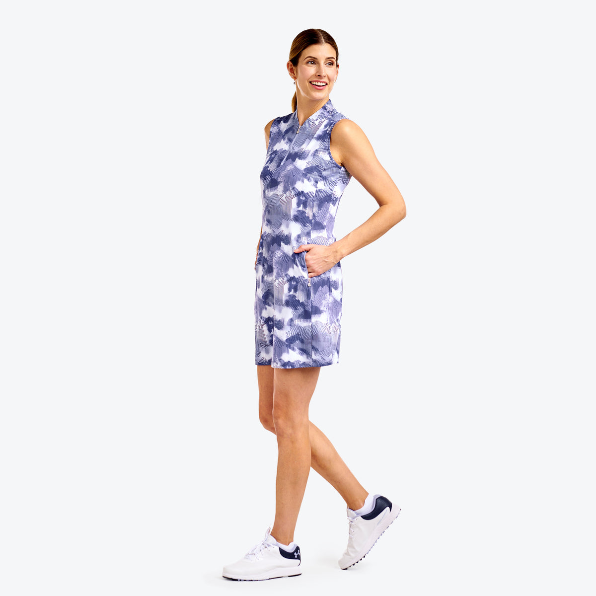 Leanna Dress Pansy Garden