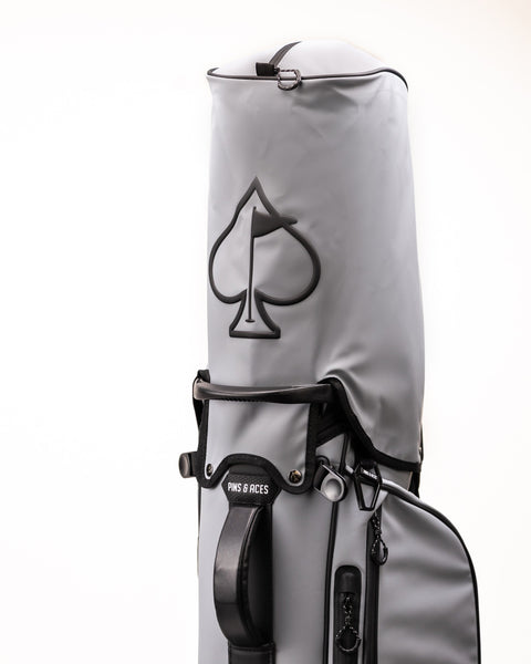 Player Preferred™ Golf Bag in Flat Ash color, showcasing its sleek design and features.
