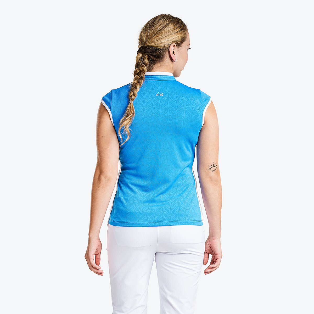 Brianna Sleeveless Mock French Blue