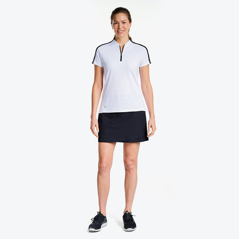 Umber Short Sleeve Mock White